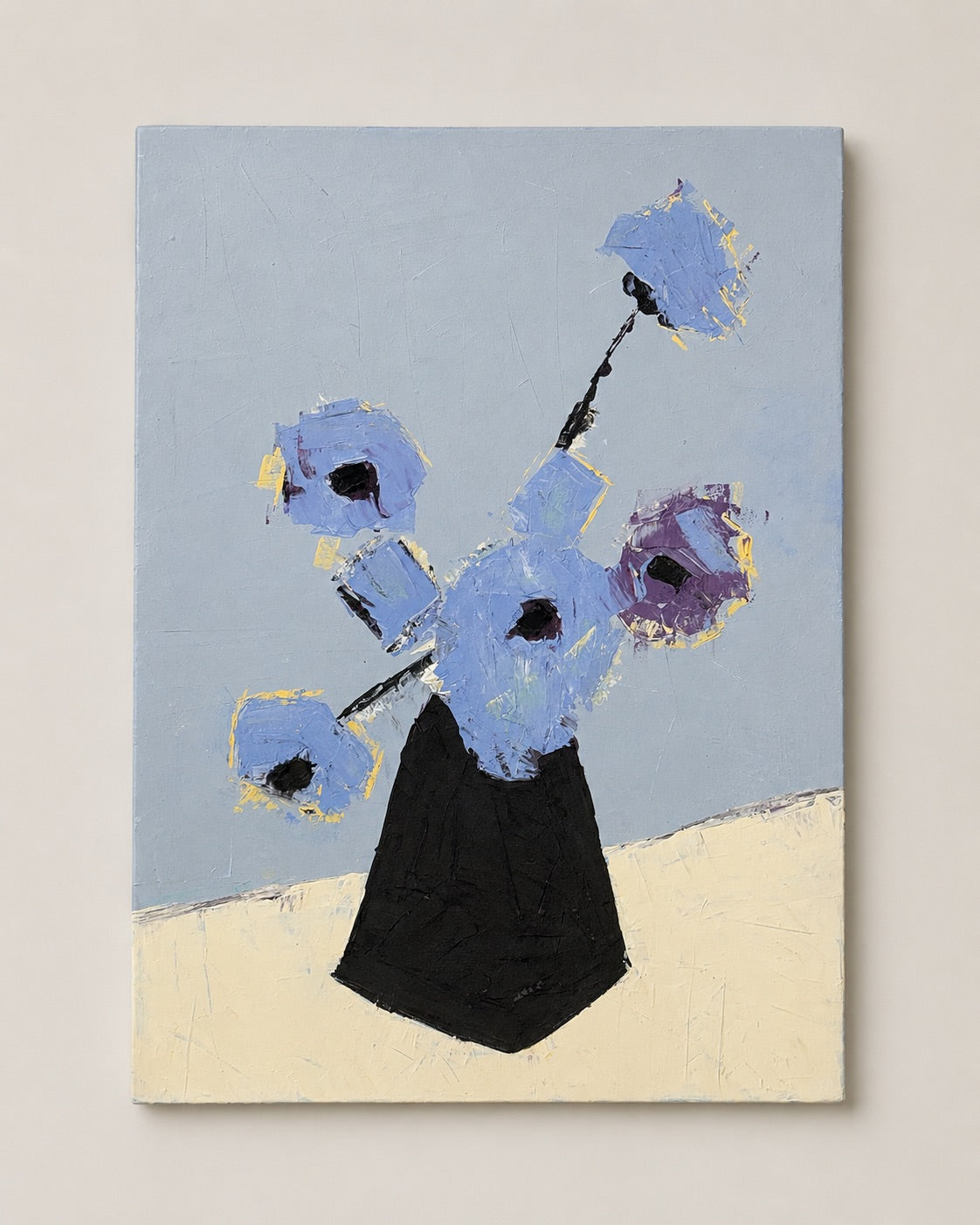 Obra abstracta floral